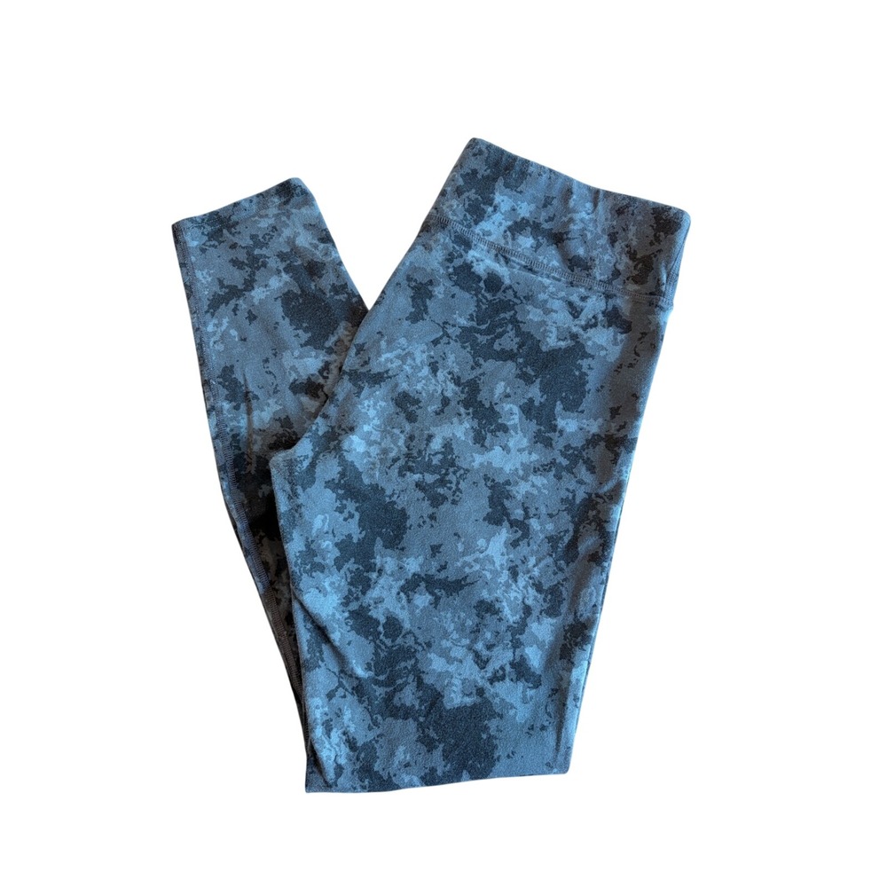 Pact Womens Organic Cotton Go-To Leggings XL Gray Black Camo Activewear Travel